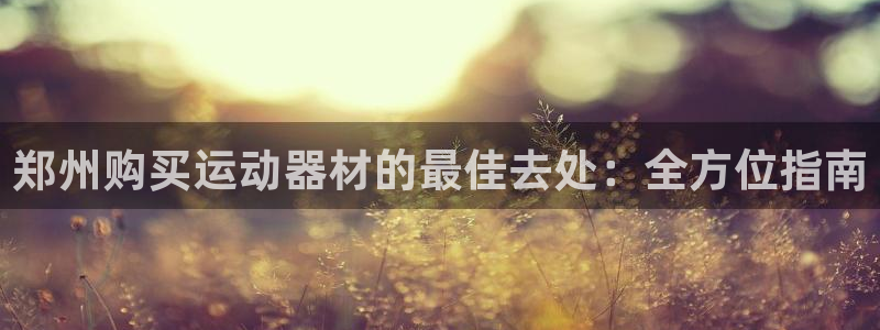 意昂3娱乐首页网站大全：郑州购买运动器材的最佳去处：