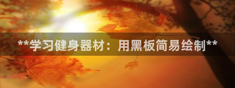 意昂体育3招商：**学习健身器材：用黑板简易绘制**