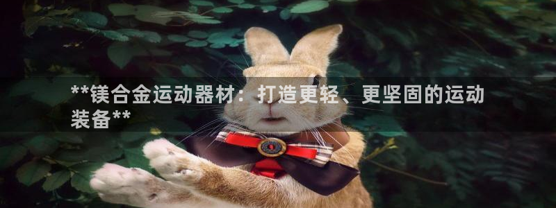 意昂体育3是干嘛的公司：**镁合金运动器材：打造更轻