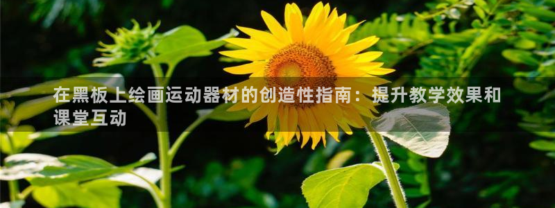 意昂体育3平台是正规平台吗：在黑板上绘画运动器材的创